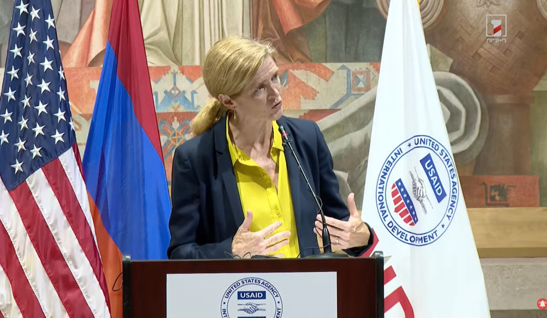 Conditions must be provided for the people of Nagorno-Karabakh to return to their homeland, Samantha Power