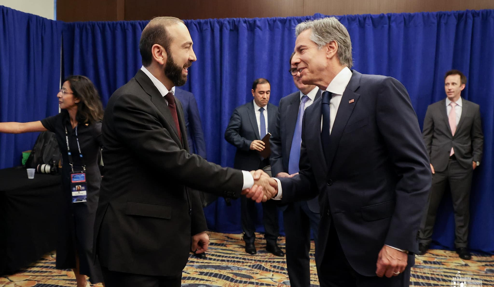 Trilateral meeting between USA, Armenia, Azerbaijan ForMins  ends in Washington