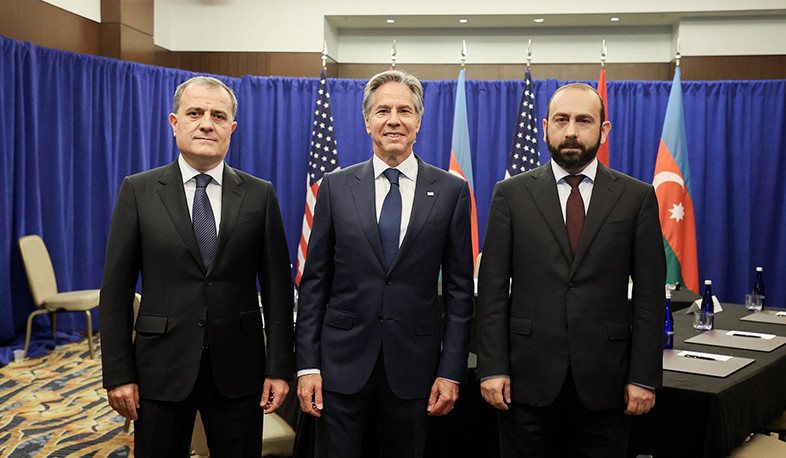 Parties note progress Armenia and Azerbaijan achieved towards conclusion of historic agreement on peace