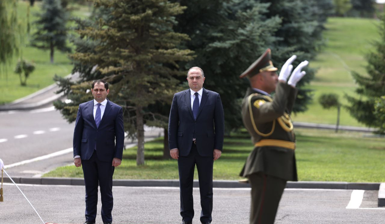 Ceremonial meeting of Minister of Defense of Georgia took place in administrative complex of Ministry of Defense