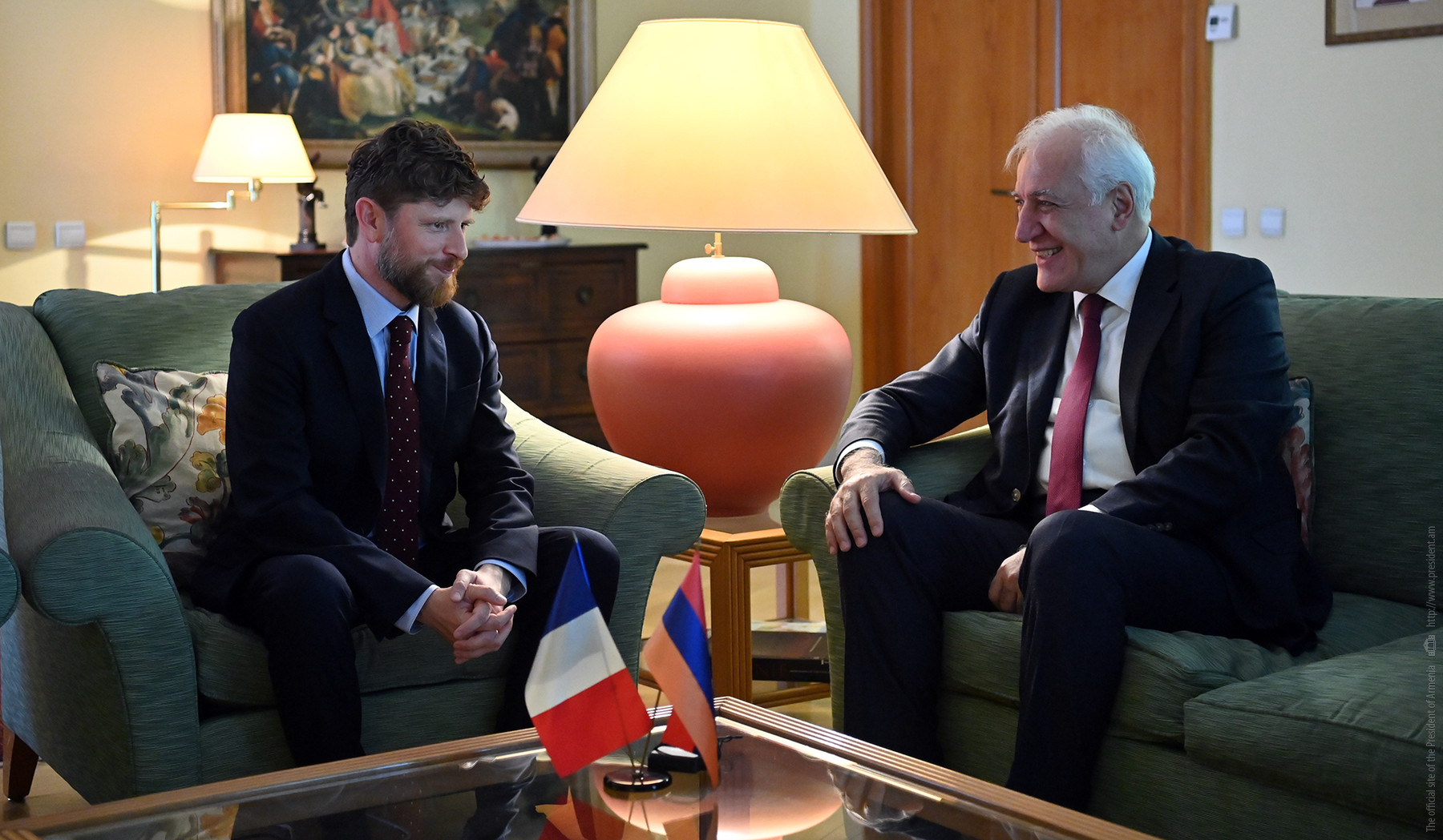 President of Republic Vahagn Khachaturyan visited French Embassy in Armenia on National holiday of France