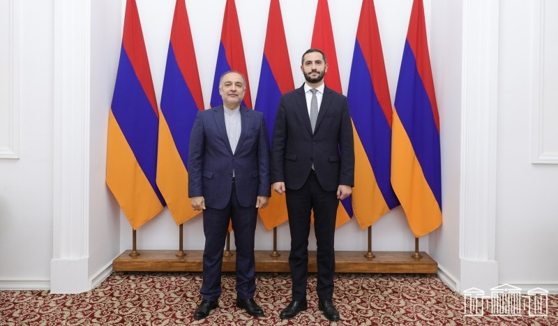 Ruben Rubinyan receives Ambassador of Iran to Armenia