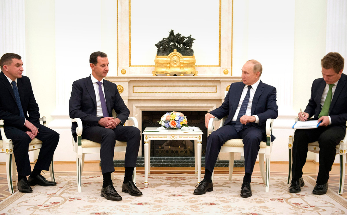 Putin meets with Assad in Kremlin