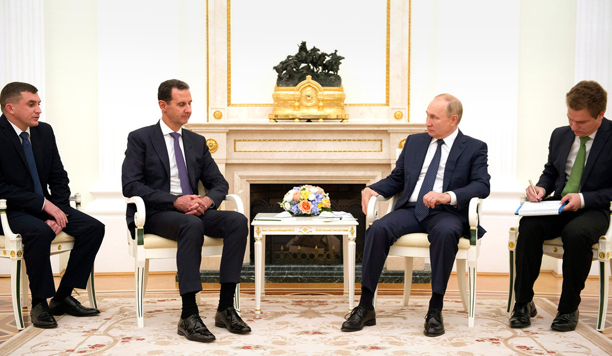 Putin meets with Assad in Kremlin