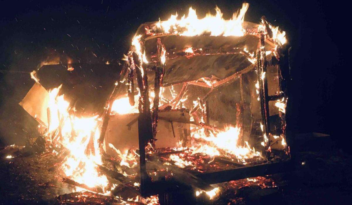 Ներքին Շենգավիթ թաղամասում չբնակեցված վագոն-տնակ է այրվել