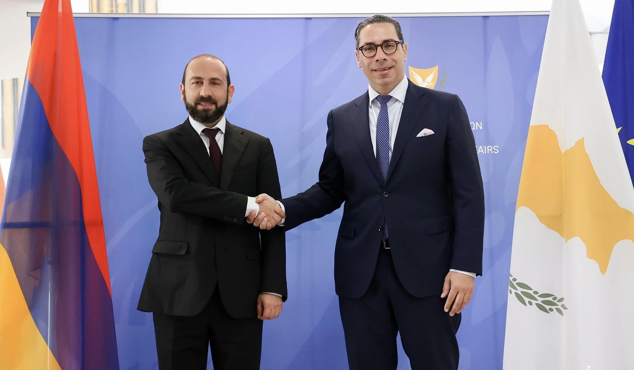 Mirzoyan has met with his Cypriot counterpart Constantinos Kombos