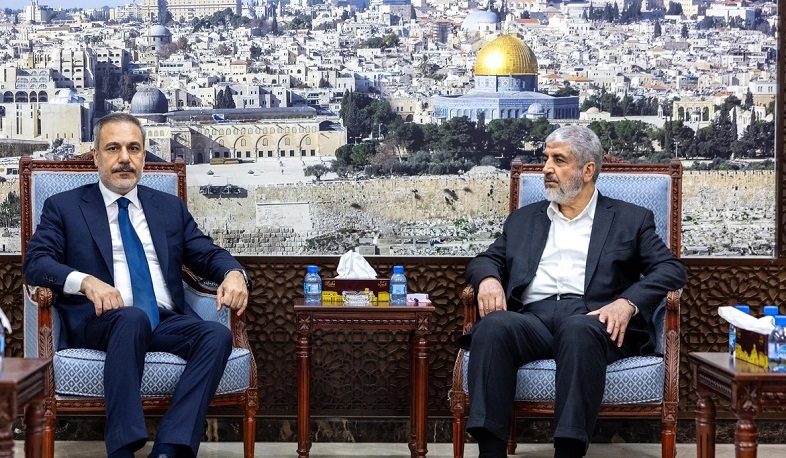 Fidan met with Khaled Meshaal, possible candidate for head of Hamas politburo