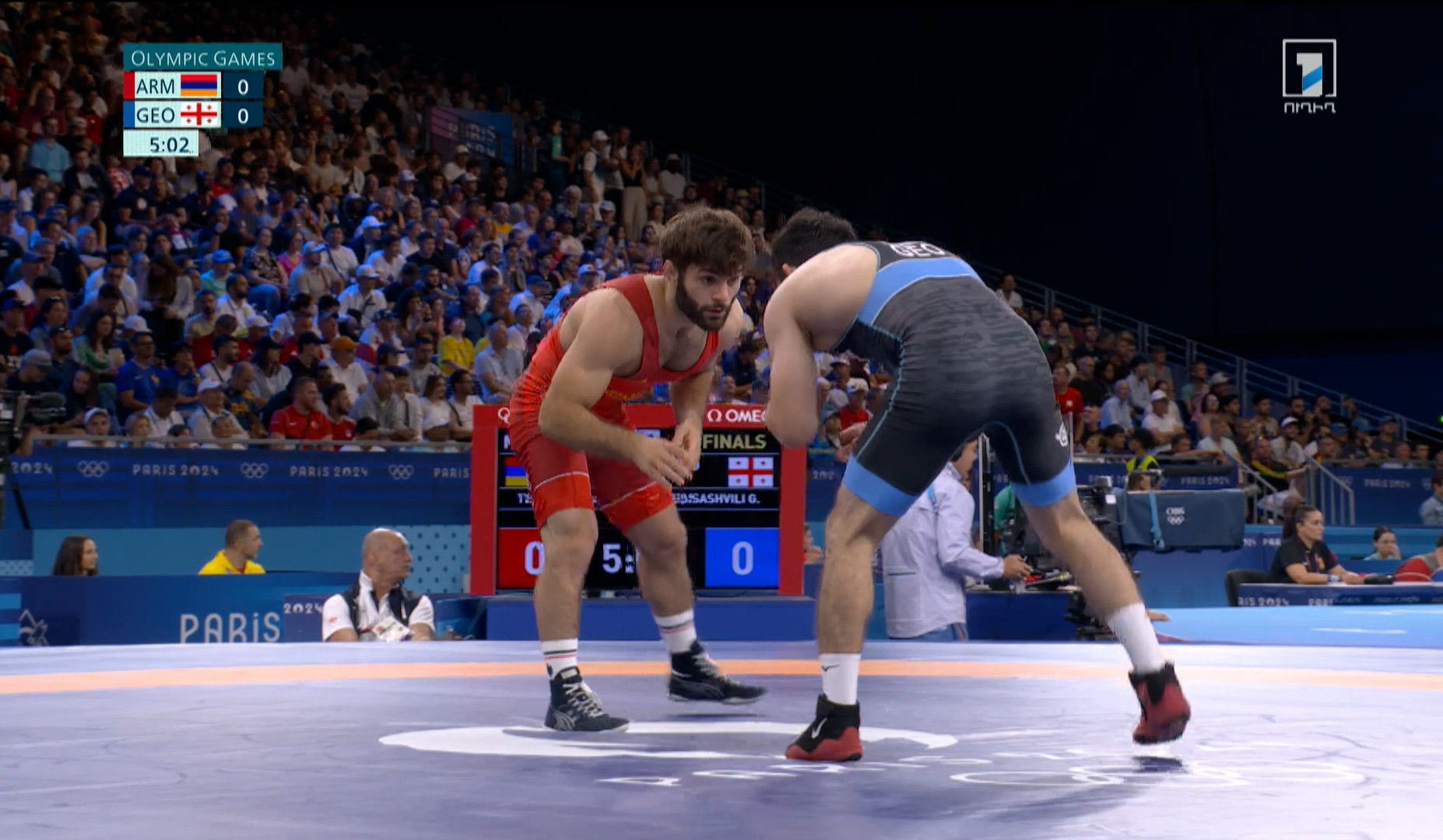 Paris 2024: wrestler Vazgen Tevanyan defeats Georgian opponent and advances to quarterfinals