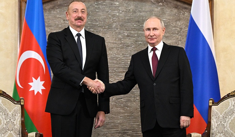 Ilham Aliyev received Vladimir Putin