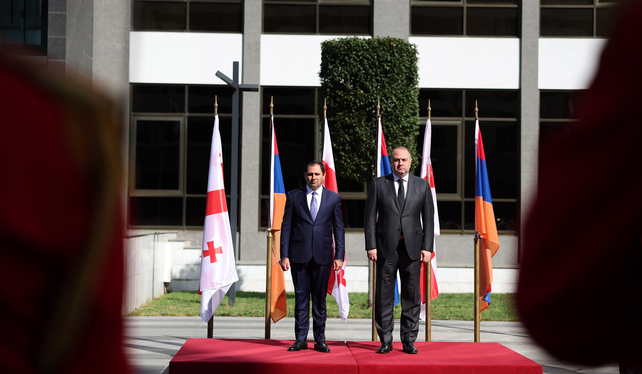 Suren Papikyan welcomed in Georgia with solemn ceremony