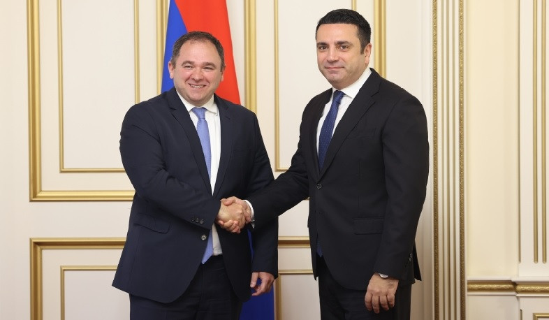 Alen Simonyan receives Chair of Foreign Relations Committee of Georgian Parliament Nikoloz Samkharadze