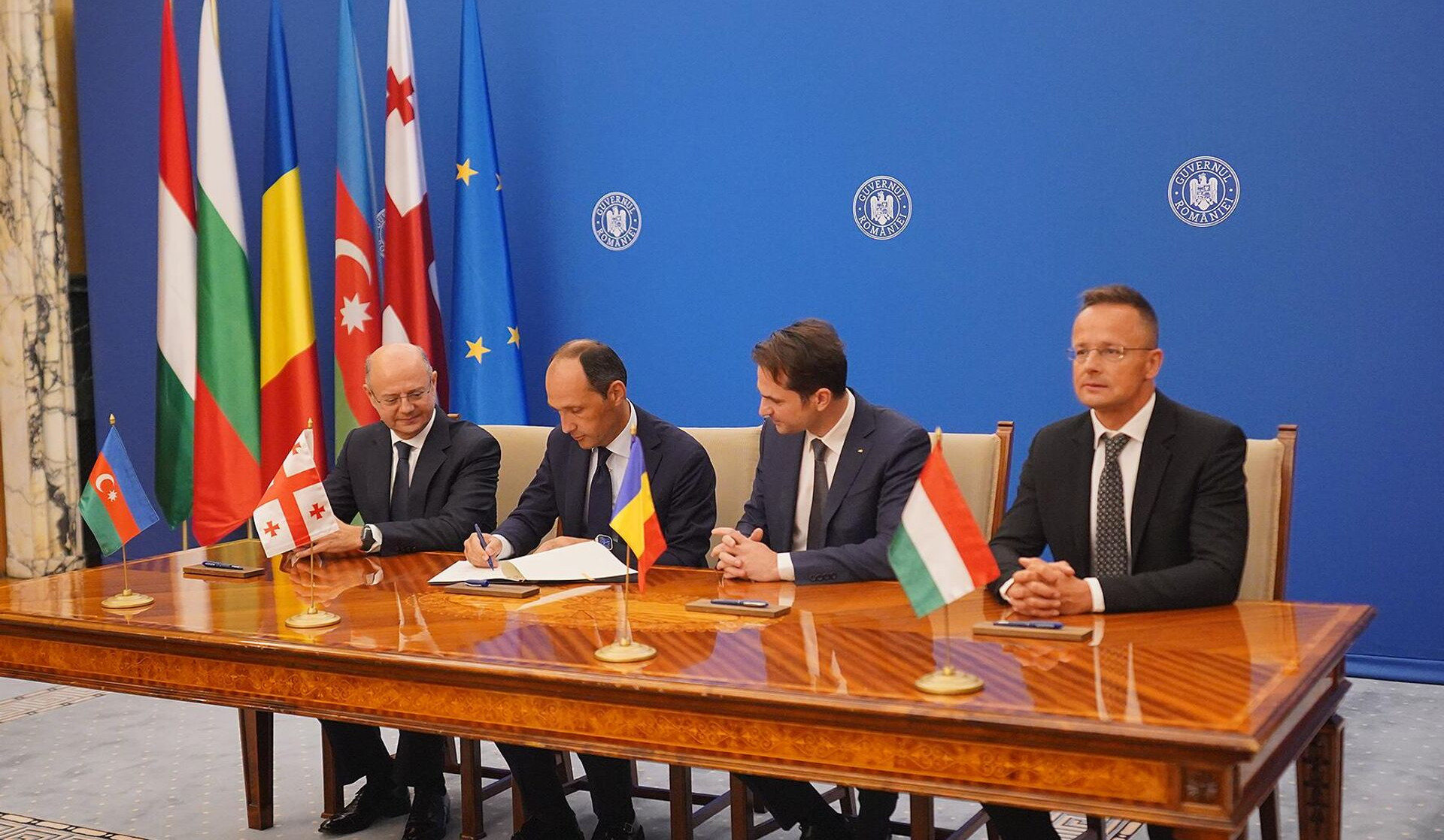 Georgia, Azerbaijan, Romania and Hungary signed agreement to establish joint energy company