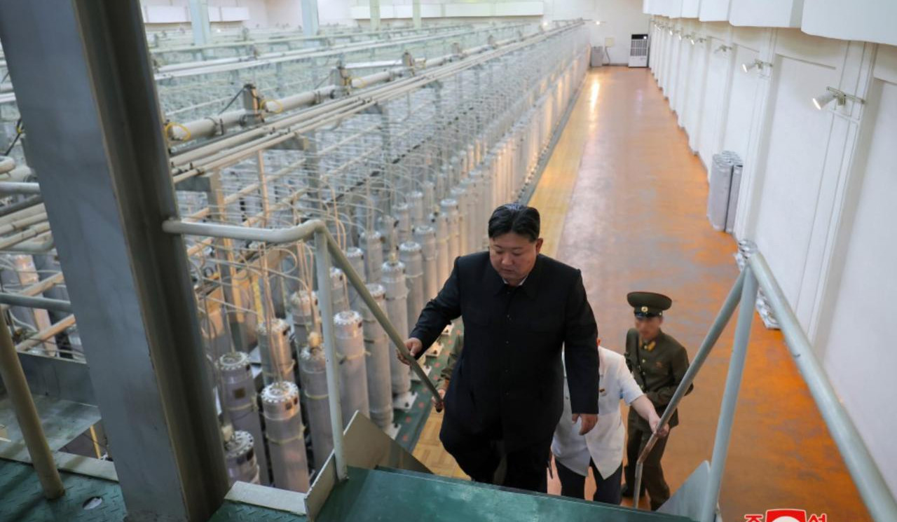 North Korea gives rare view of uranium enrichment site during Kim Jong Un visit