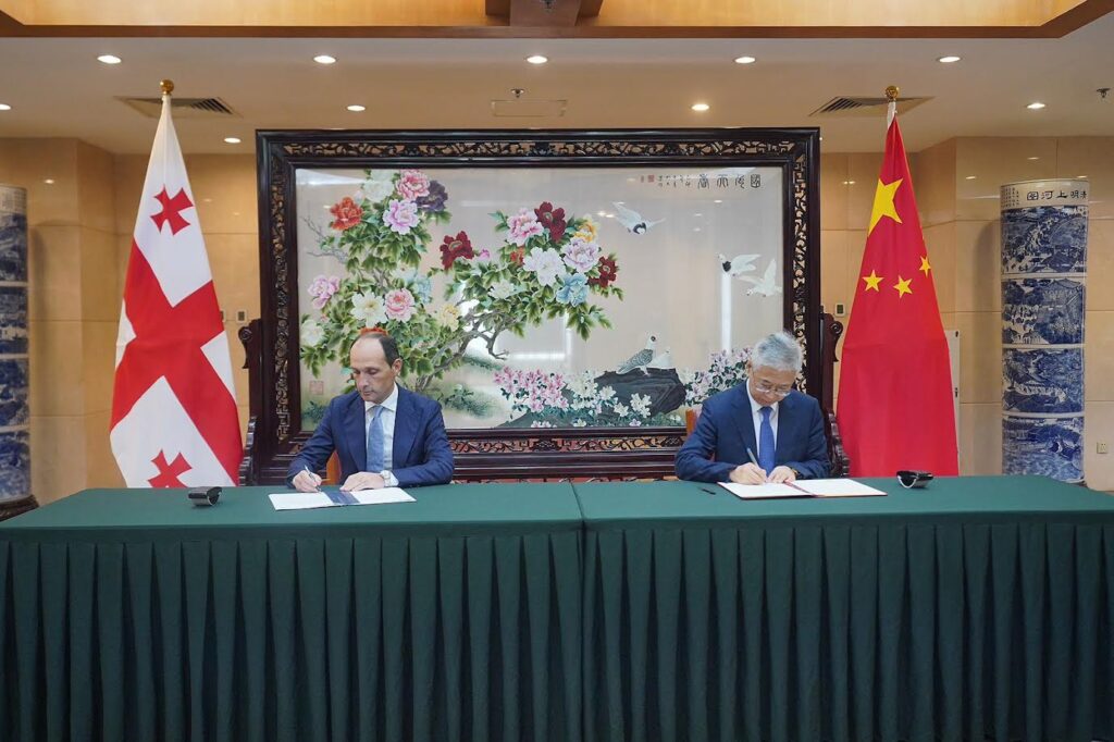 Georgia and China signed memorandum of understanding on development of ‘Middle Corridor’