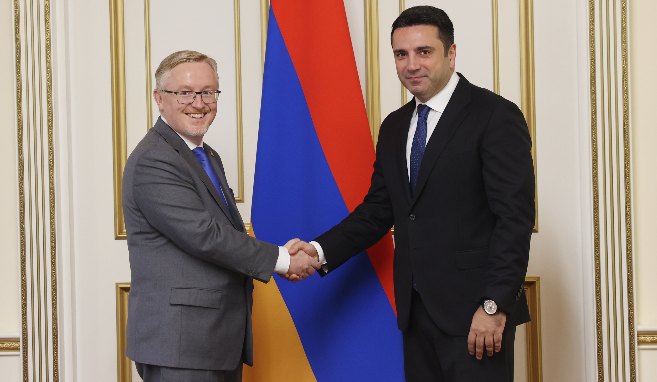 Alen Simonyan Receives Ambassador of Canada to Armenia Andrew Turner