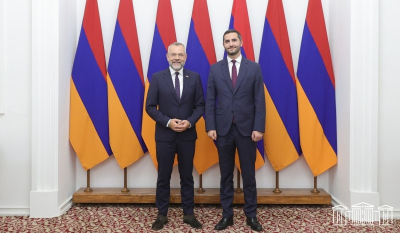 Ruben Rubinyan receives delegation led by Chairman of Committee on Foreign Affairs of FRG Bundestag Michael Roth