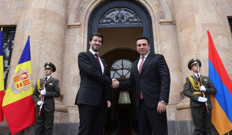 Alen Simonyan receives Syndic General of General Council of Principality of Andorra Carles Ensenyat Reig