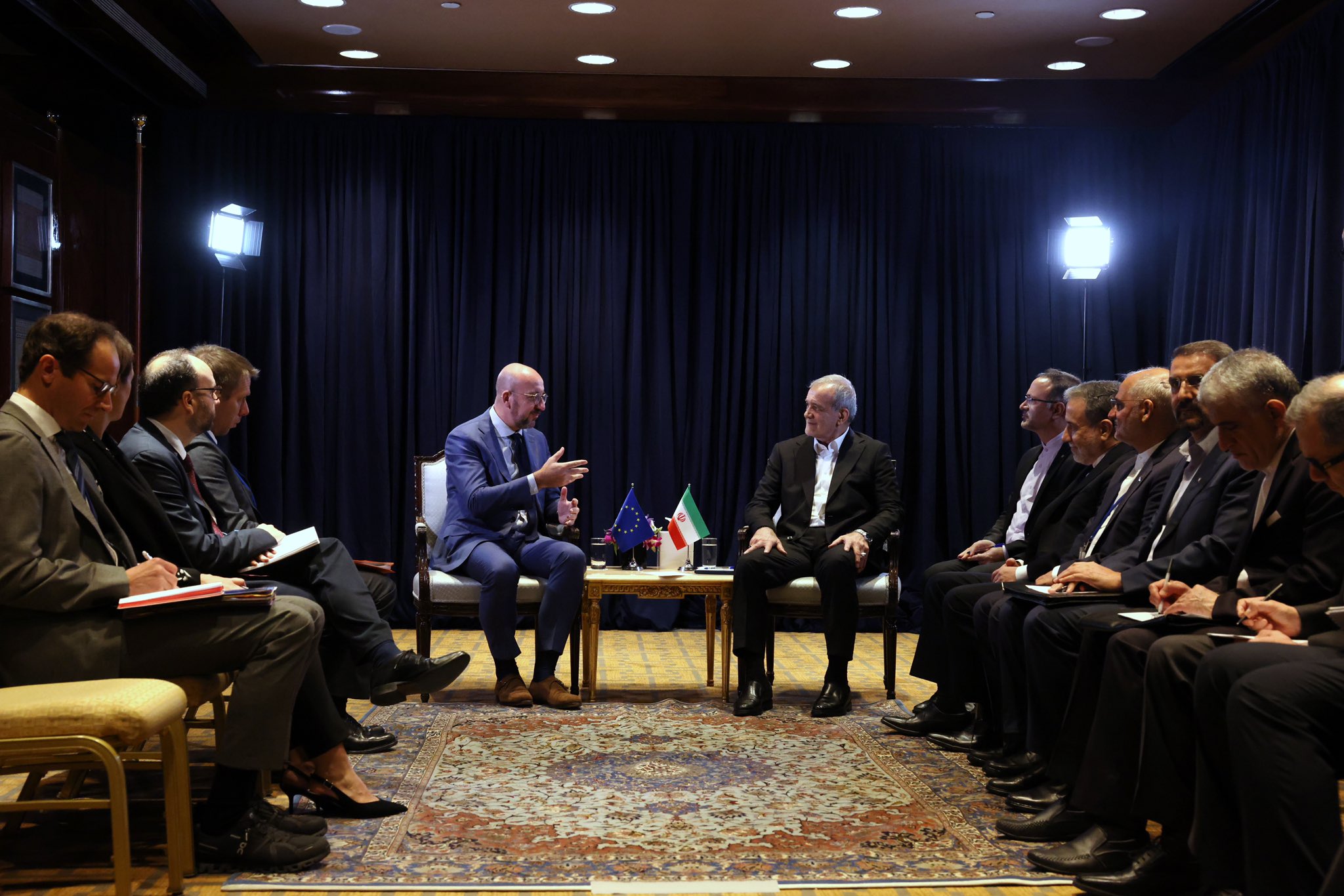 Pezeshkian, Michel discuss nuclear issues, Middle East