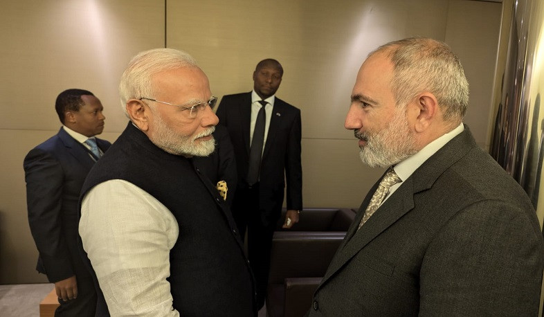 Wonderful to have met Prime Minister Nikol Pashinyan of Armenia, Modi