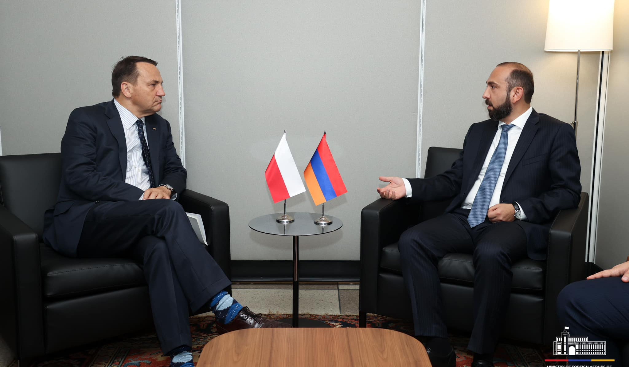 Ararat Mirzoyan and Radosław Sikorski discussed regional security and stability issues