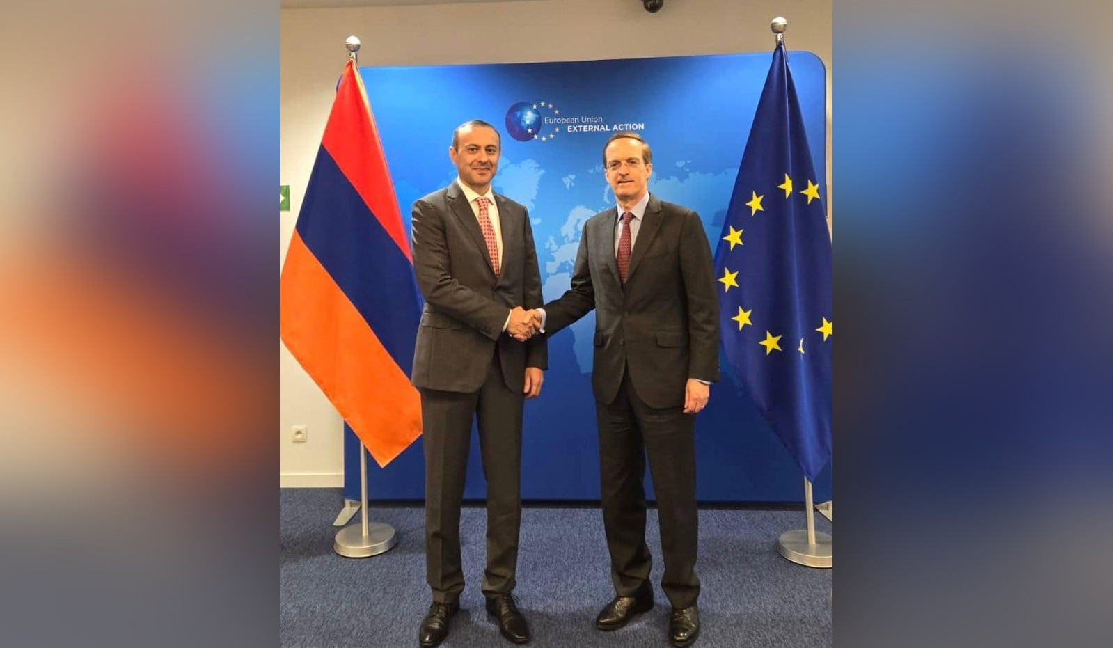 Armen Grigoryan and Charles Fries discussed issue of providing assistance to Armenia through European Peace Instrument