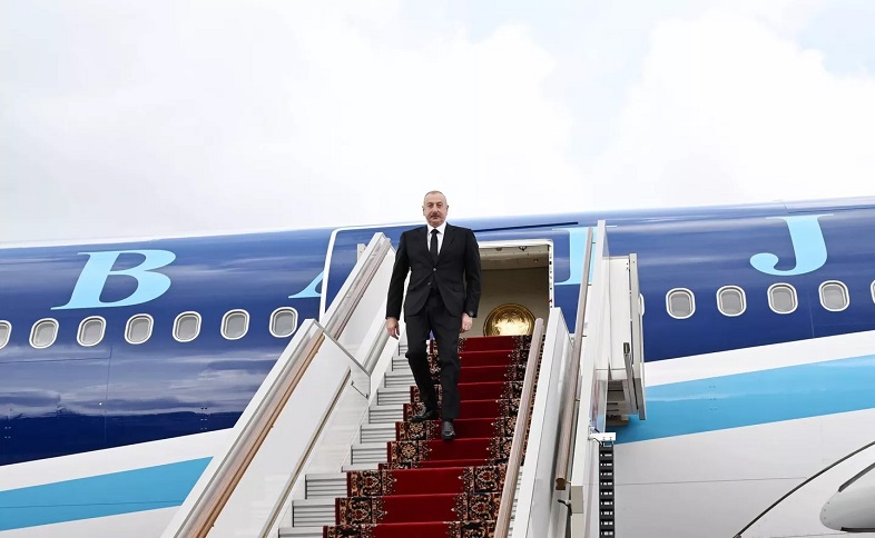 Aliyev arrived in Moscow to participate in CIS summit