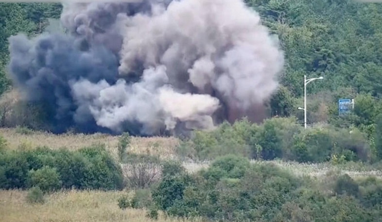 North Korea blows up its sections of road connecting to South Korea