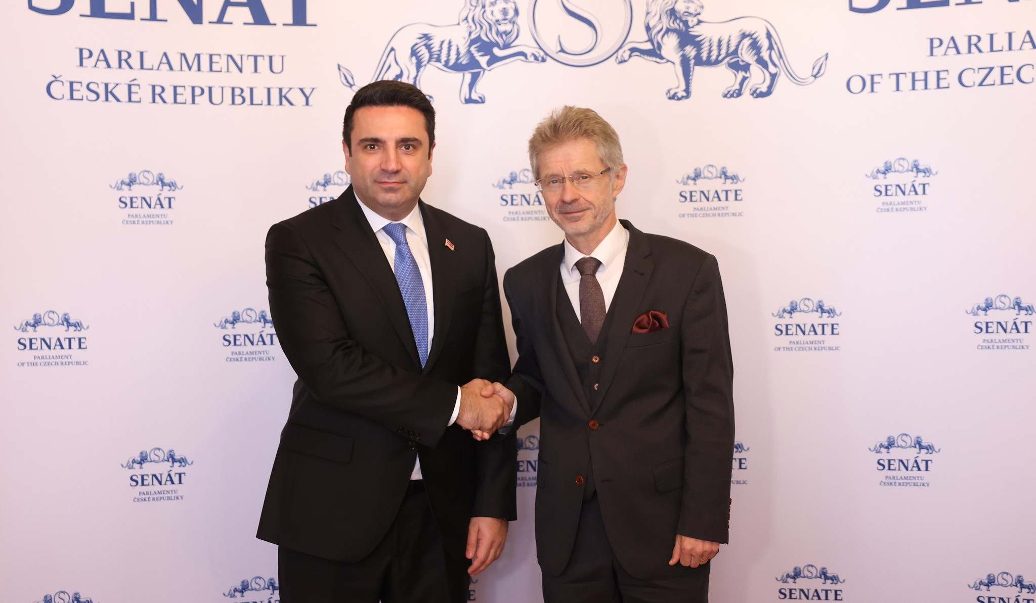 Alen Simonyan meets with President of Senate of Czech Republic