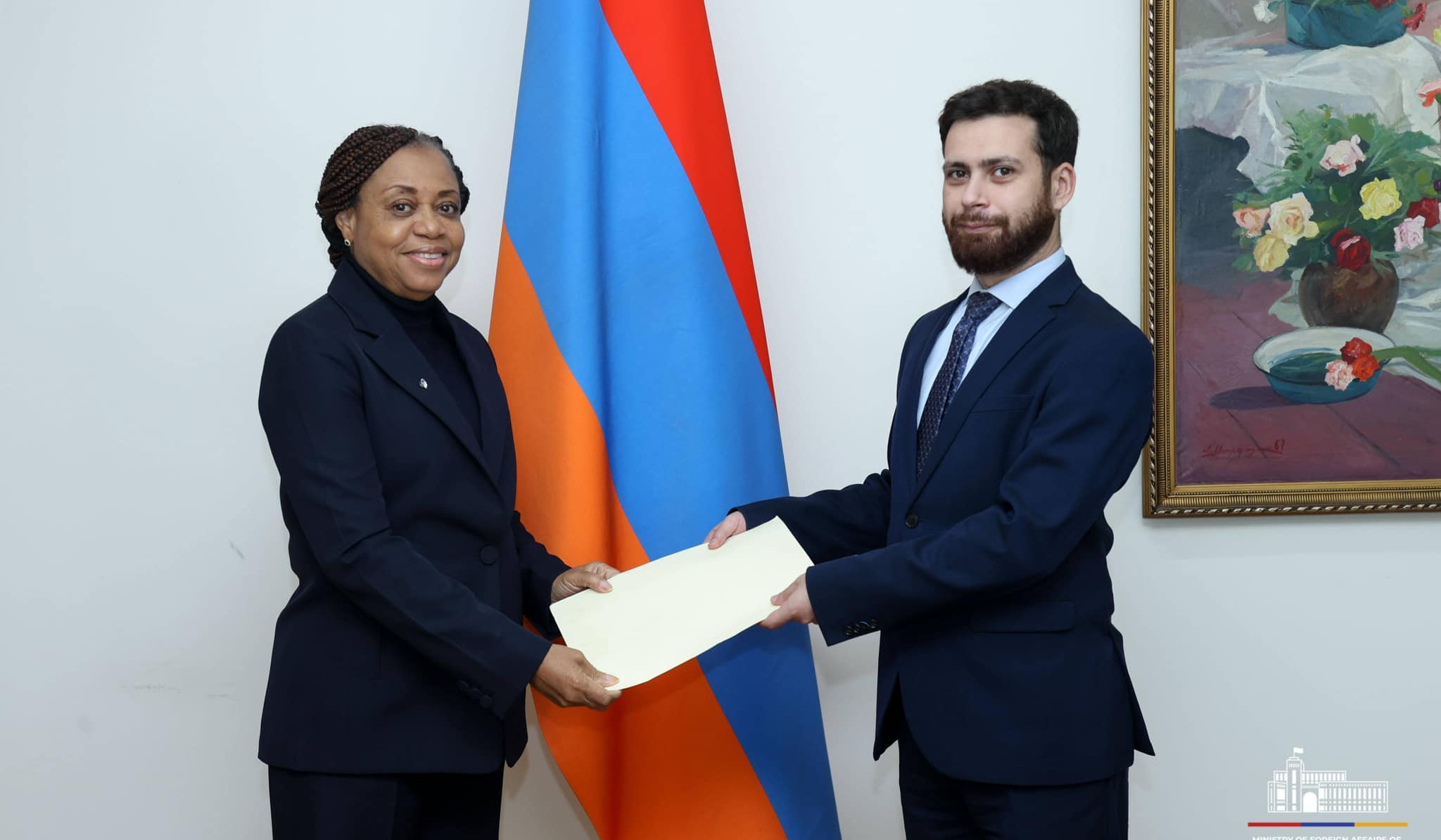 Ambassador of Ghana handed over copy of her credentials to Deputy Minister of Foreign Affairs of Armenia