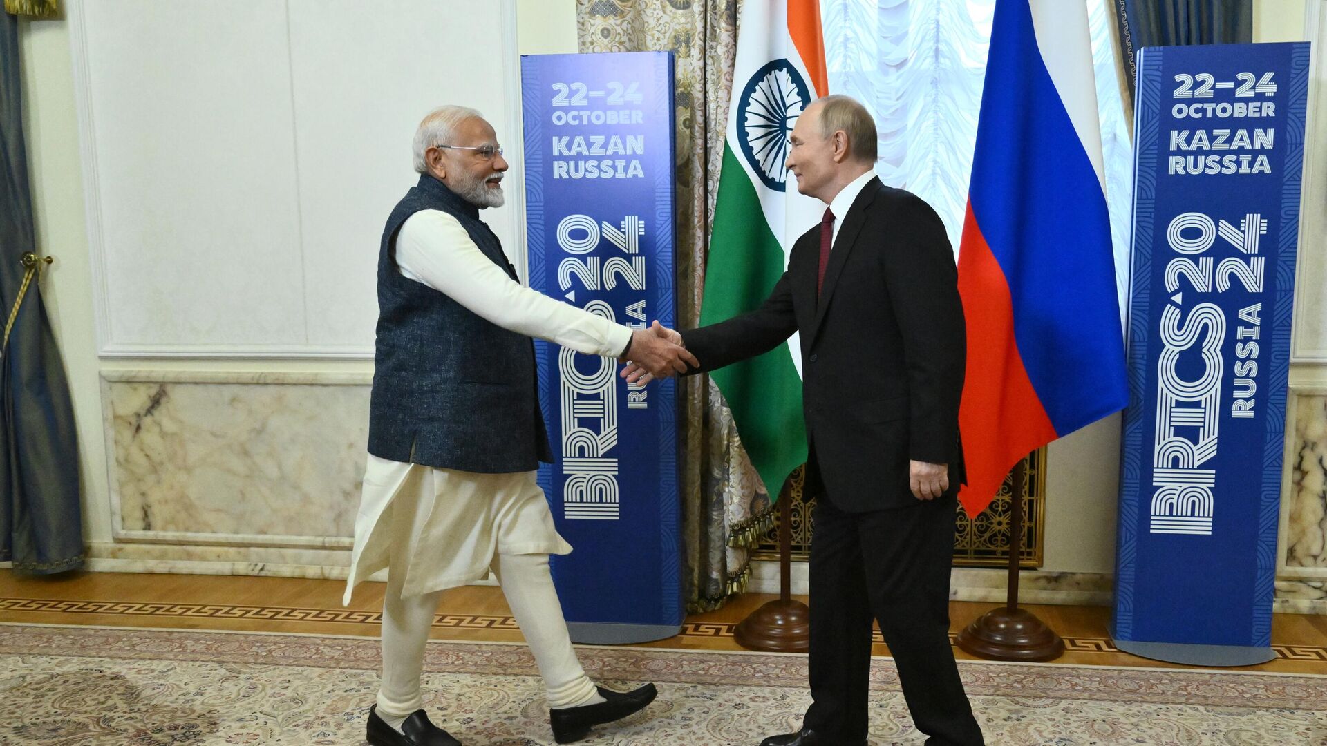 Indian PM Modi arrives for BRICS summit in Kazan