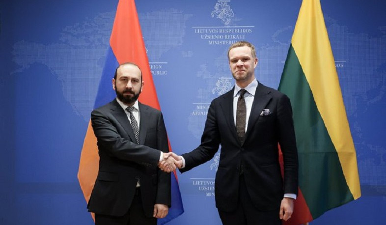 Mirzoyan thanked Landsbergis for strengthening partnership between Armenia and Lithuania