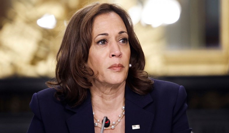 Harris tells supporters ‘never give up’