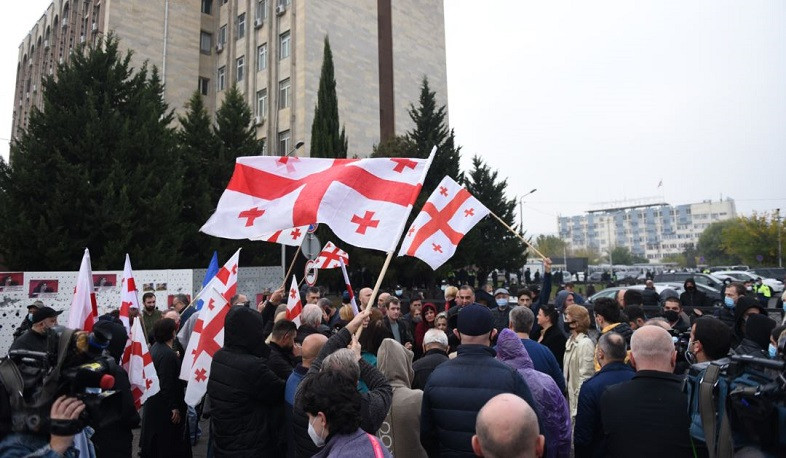 Another protest action against results of parliamentary elections is underway in Tbilisi