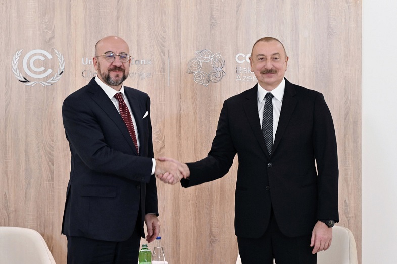 Charles Michel discussed process of regulating Armenia-Azerbaijan relations with Aliyev within framework of COP29