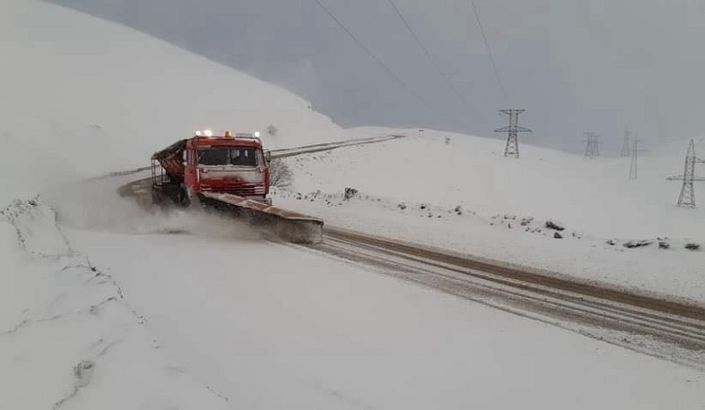 Ջերմուկի, Սիսիանի տարածաշրջաններում և Սարավանի լեռնանցքում ձյուն է տեղում