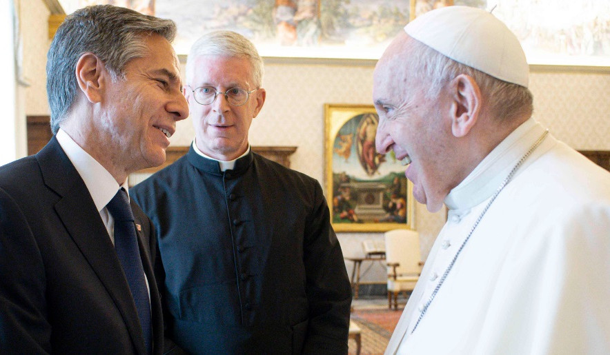 US Secretary of State Blinken meets Pope at the Vatican