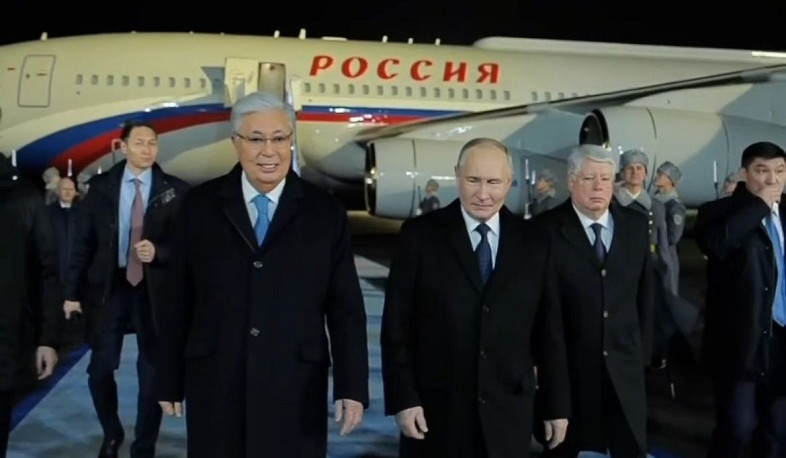 Putin arrives in Astana for state visit