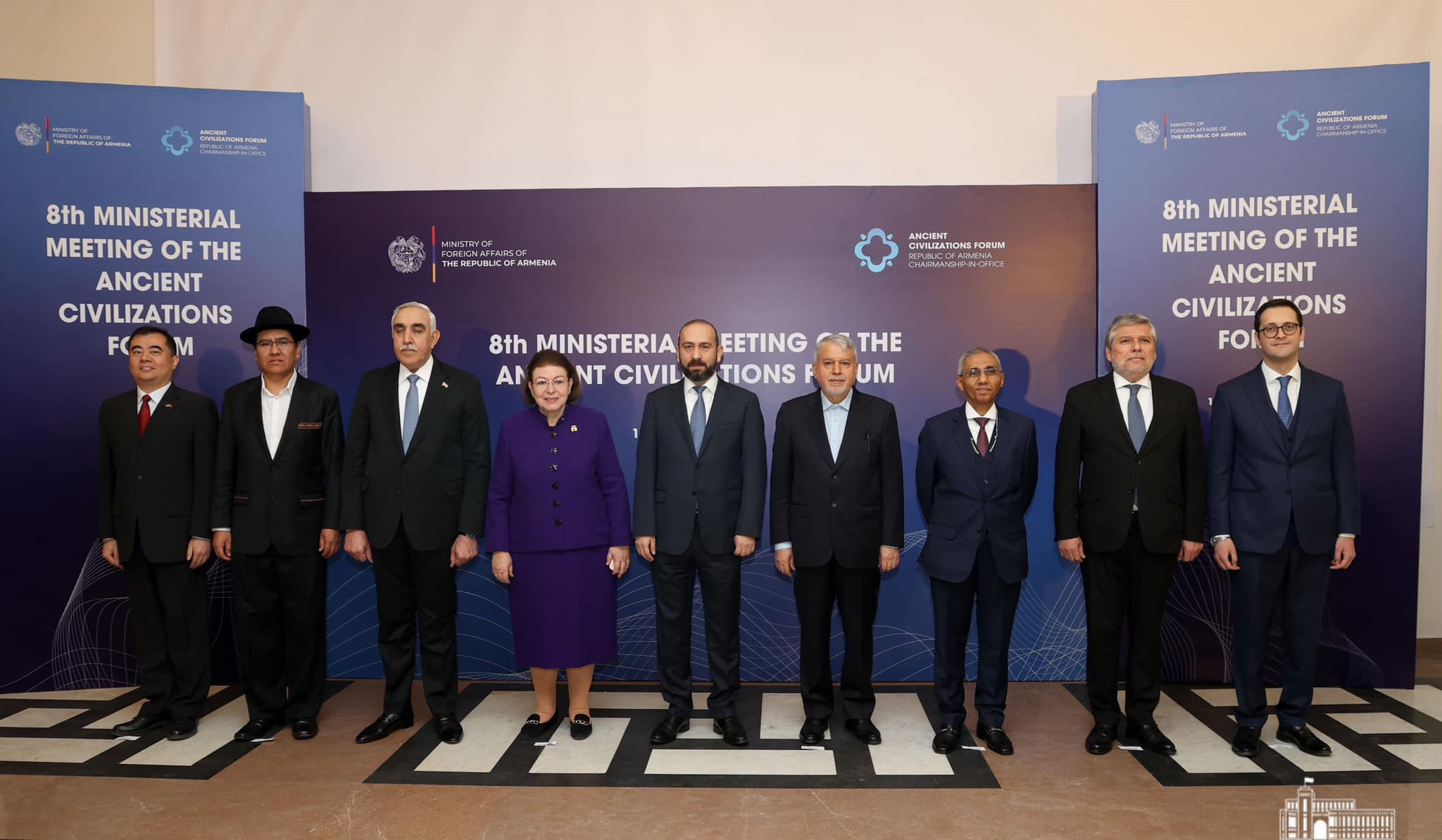 8th Ministerial Meeting of the Ancient Civilizations Forum started in Yerevan under chairmanship of Ararat Mirzoyan