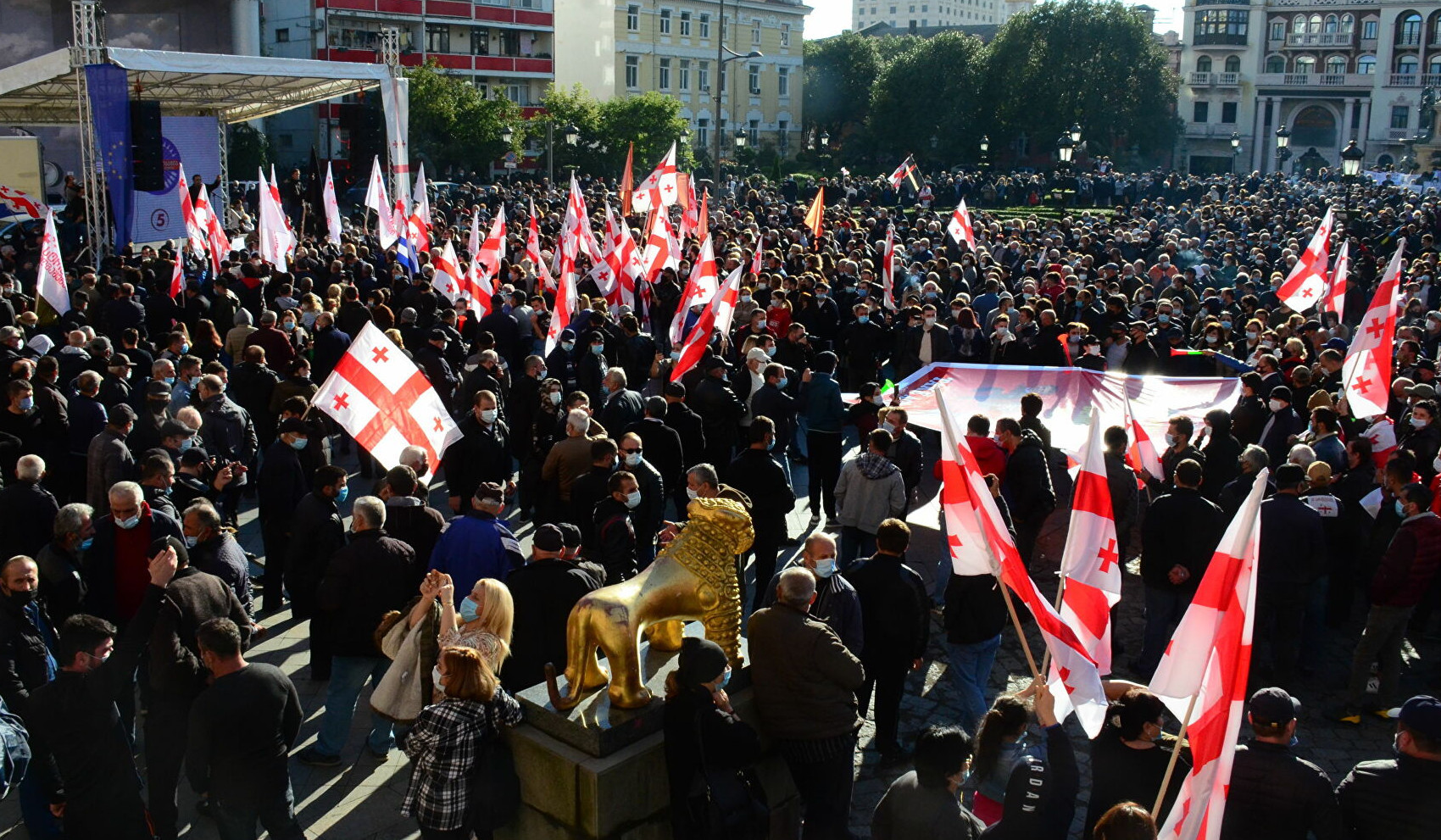 Georgia marks 30th day of protests