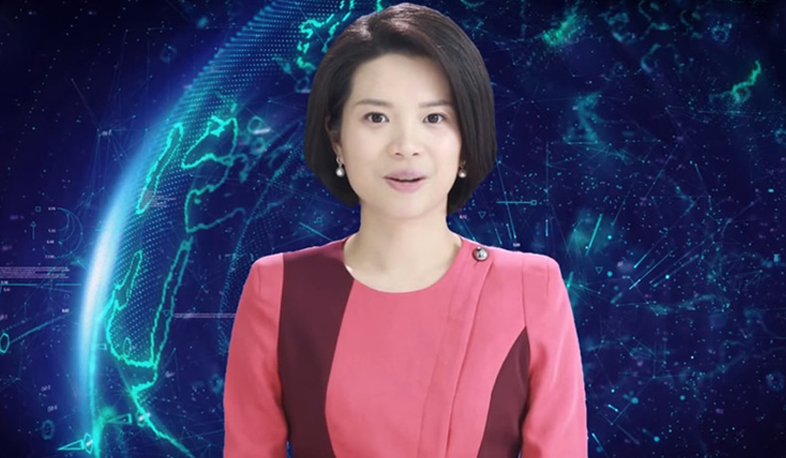 International news: First virtual female anchor