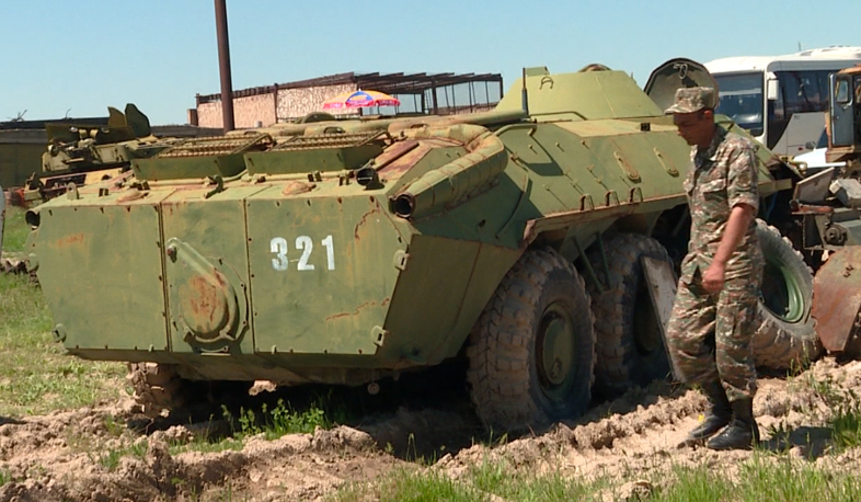 Armenia disposes of obsolete military machinery