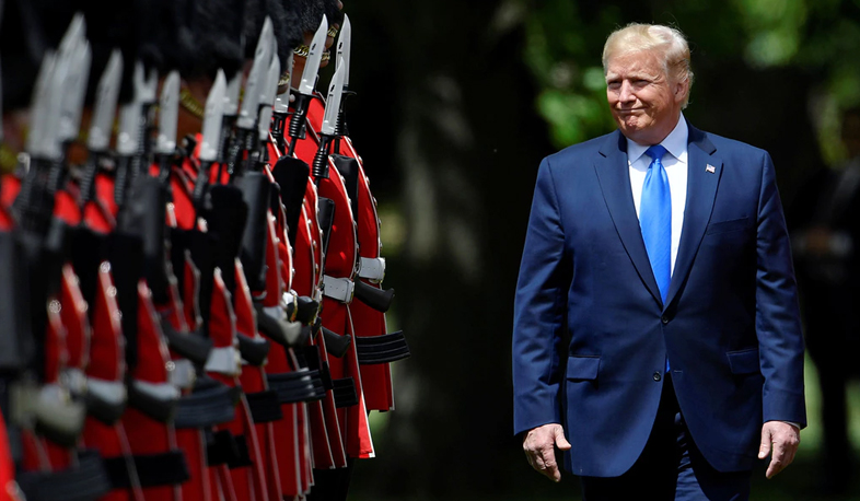 Donald Trump continues his visit to Great Britain