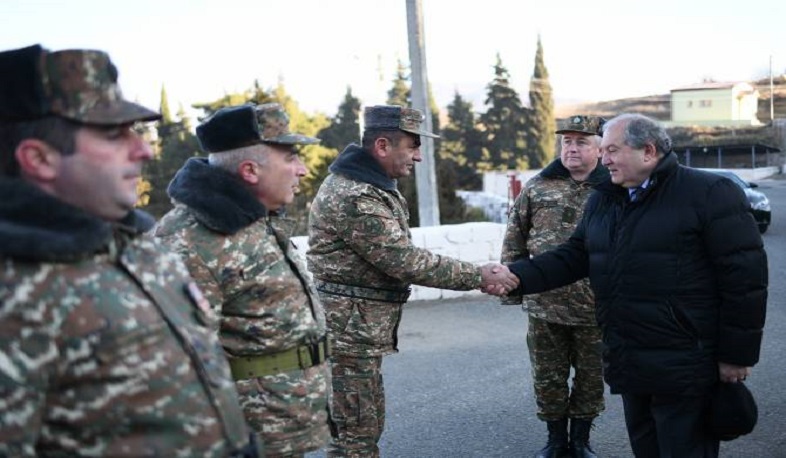 Զինվորները հպարտ են, որ ծառայում են Արցախում. Ա. Սարգսյան