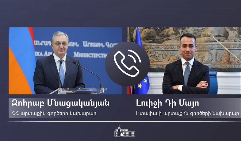 Զոհրաբ Մնացականյանը հեռախոսազրույց է ունեցել իտալացի գործընկերոջ հետ