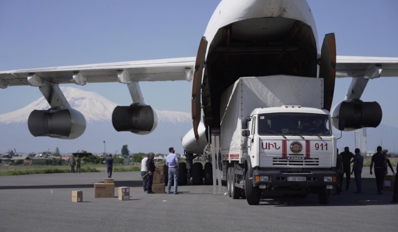 A new batch of medical equipment has been received from China by a special flight