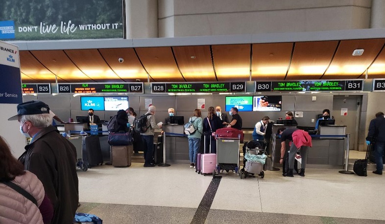 33 Armenian citizens to return to Armenia on Los Angeles-Amsterdam-Minsk-Yerevan flight
