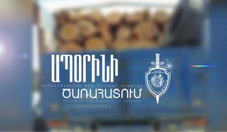 Փայտանյութով բեռնված մեքենան տեղափոխվել է հատուկ պահպանվող տարածք