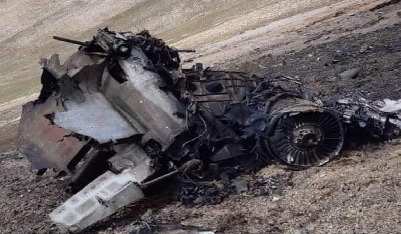 The photos of the destroyed Armenian SU-25 have been published