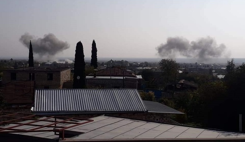 Enemy used military aircraft on Martakert