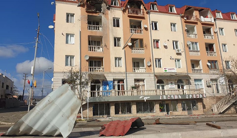 Stepanakert after the night rocket fire. Photos